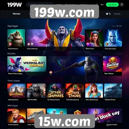 Recursos e funcionalidades disponíveis em 199w.com