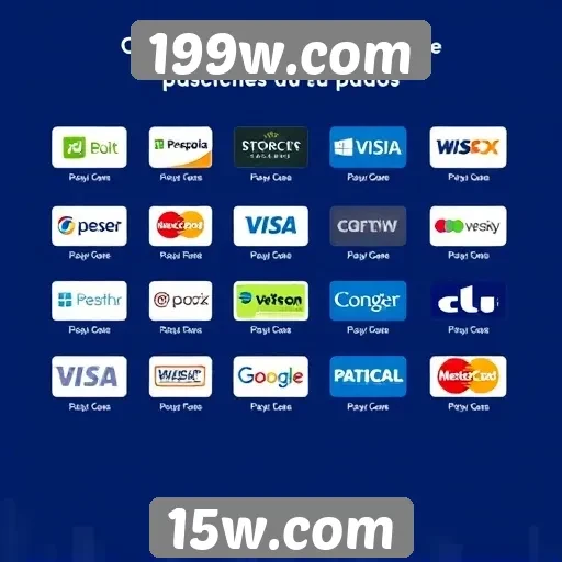 Alternativas de pagamento disponíveis no 199w.com
