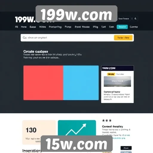 Análise da interface do site 199w.com